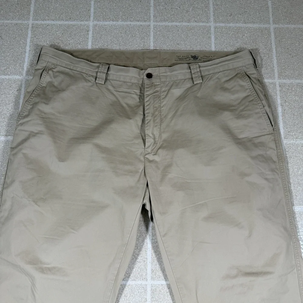 VTG Polo Ralph Lauren Chino Pants Mens 40x30 Khaki Suffield Straight Pony Preppy